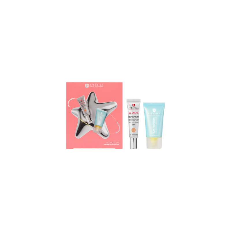 Erborian Cofre CC Crème Doré 15ml + Glow Moisturizer 20ml