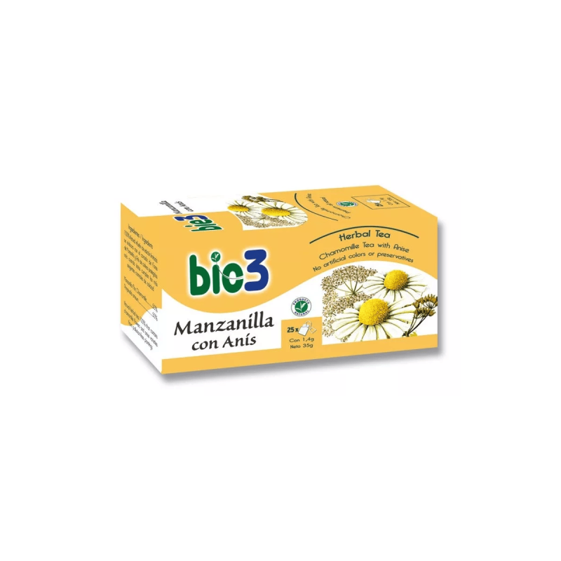 Bio3 Manzanilla Con Anis 25 Filtros 1 4 G vista principal
