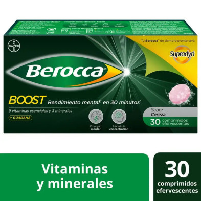 Berocca Boost 30 Comprimidos Efervescentes envase